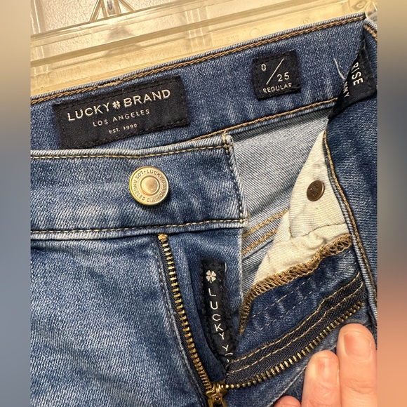 Lucky Brand Mid Rise Super Skinny Ava Denim Jeans Medium Wash sz 0/25 - Picture 5 of 5